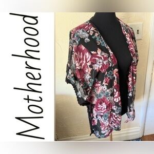 Motherhood Maternity  Sheer Floral Kimono  One Size